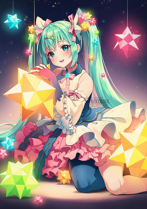 Hatsune Miku, for MikuExpo Illustration contest