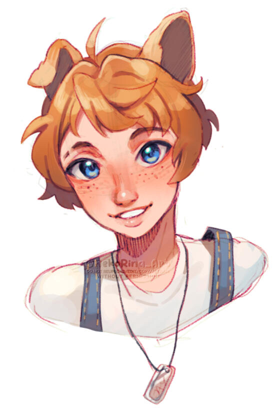 Puppy Jay Portrait Doodle