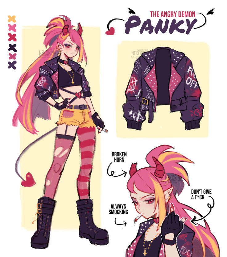 Concept of an original character