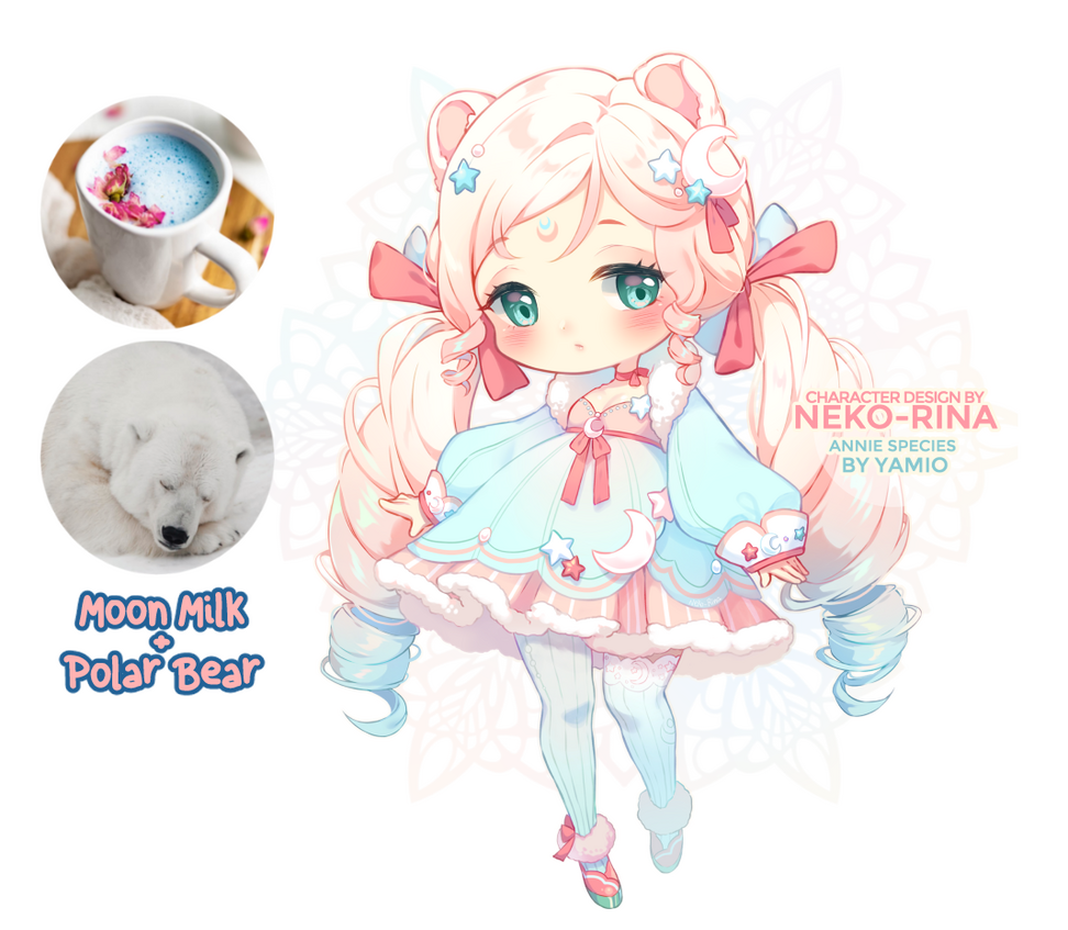 Character based on Moon Milk and a Polar Bear
